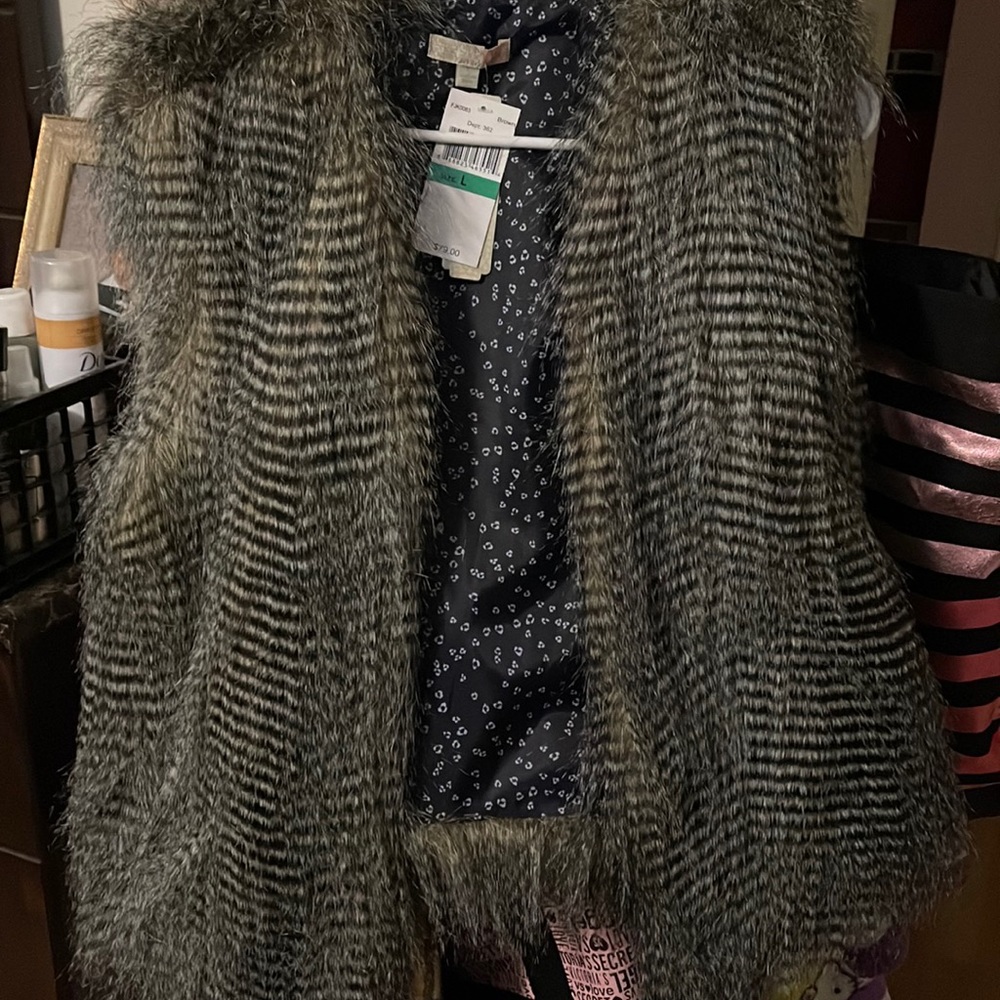 Faux fur vest